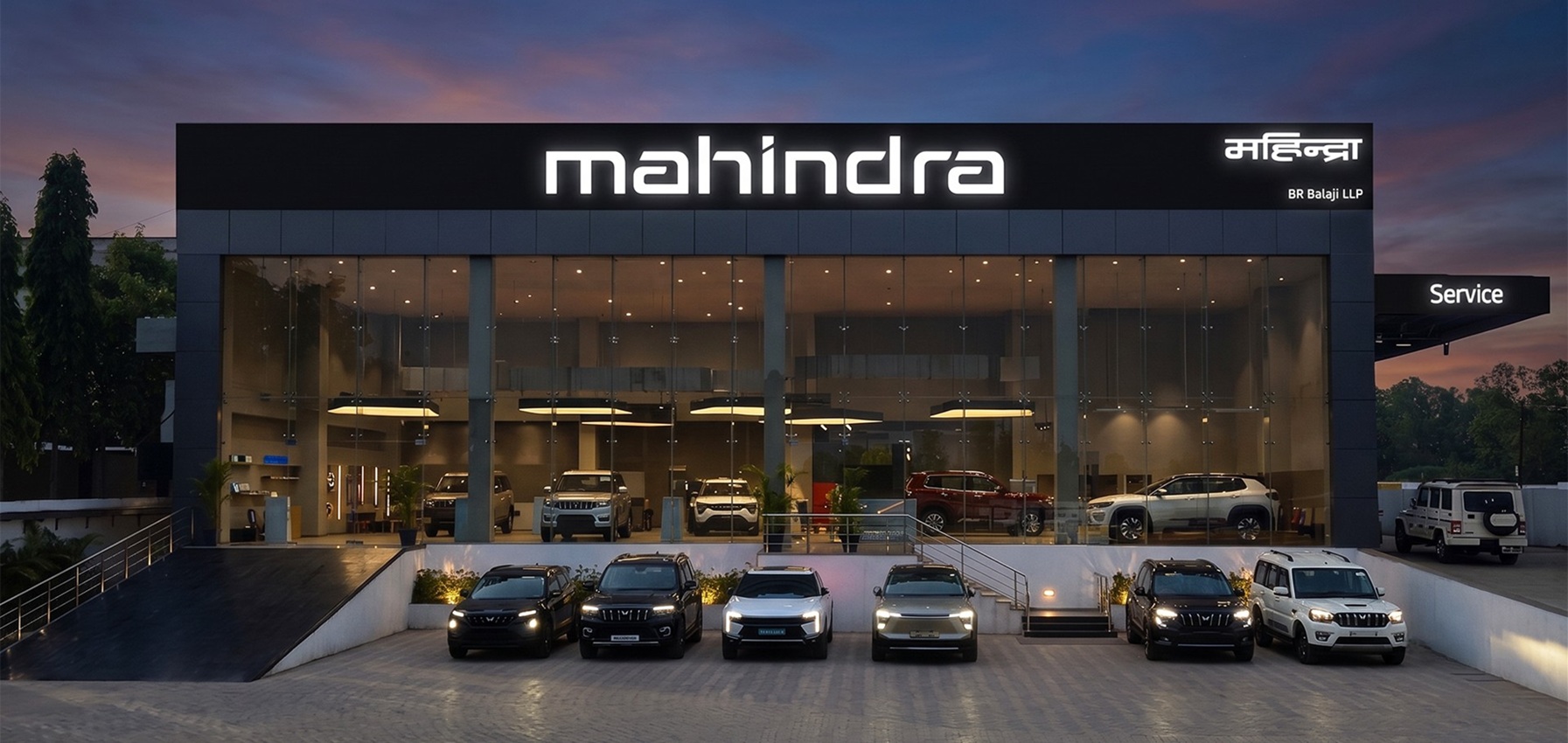 Mahindra Night View
